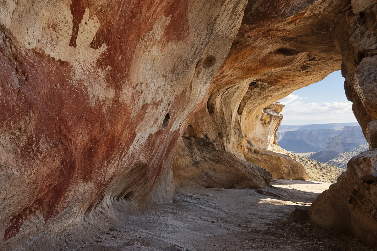 Argentina: an imagined spatial interpretation of pigment, rock & negative space.