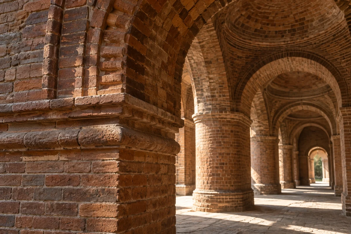Bangladesh: an imagined spatial interpretation of brick mosques & repeated bays.