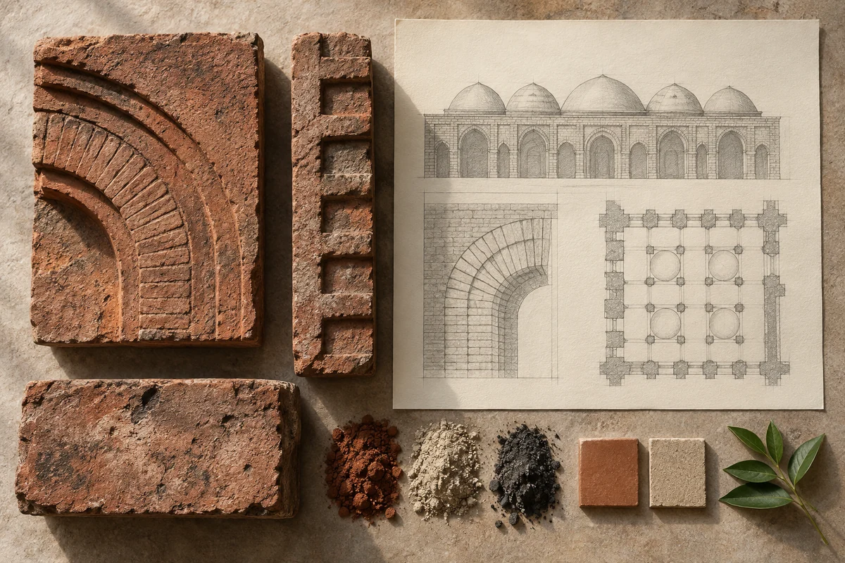 Bangladesh: a tabletop material and section study exploring brick mosques & repeated bays.