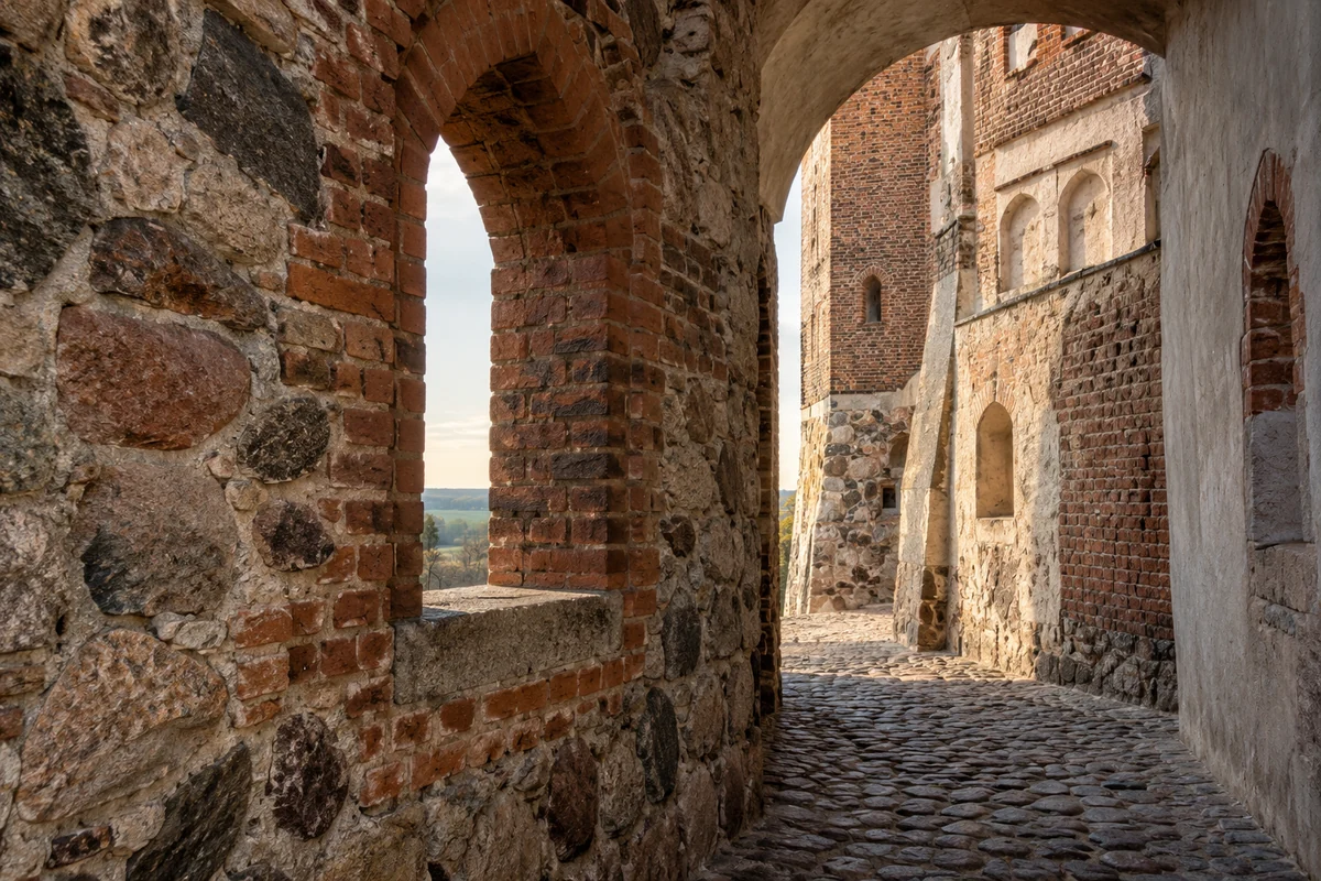 Belarus: an imagined spatial interpretation of layered castle forms & repeated rebuilding.