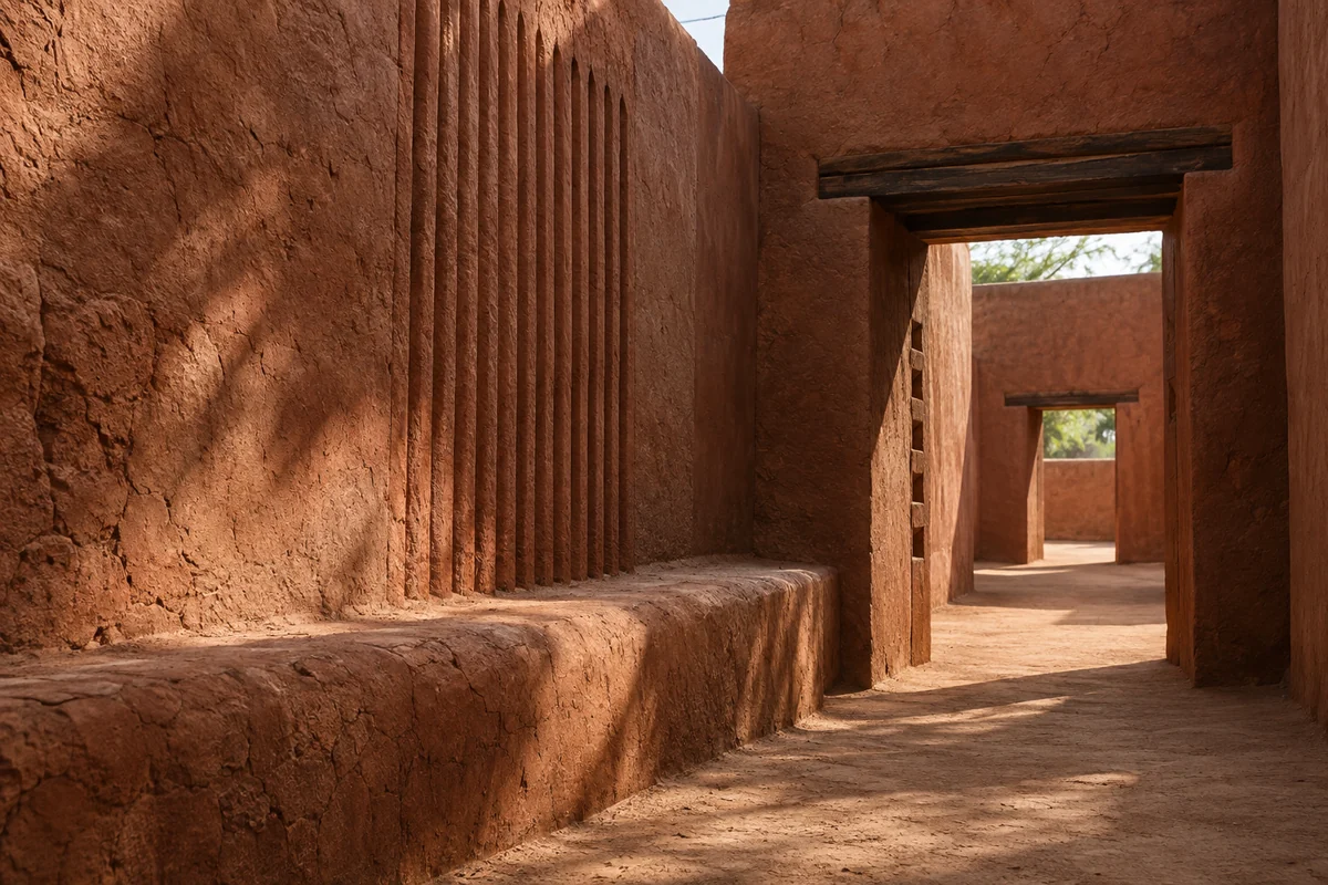 Benin: an imagined spatial interpretation of earthen enclosures & palace sequences.