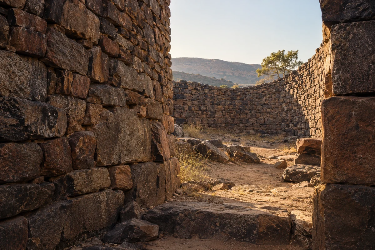 Burkina Faso: an imagined spatial interpretation of stone enclosures & gold-trade routes.