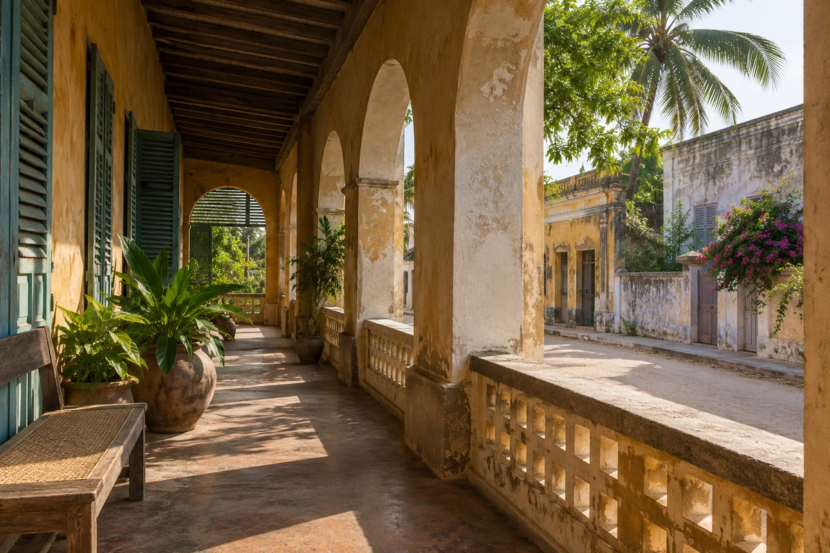 Côte d’Ivoire: an imagined spatial interpretation of verandas, galleries & coastal quarters.