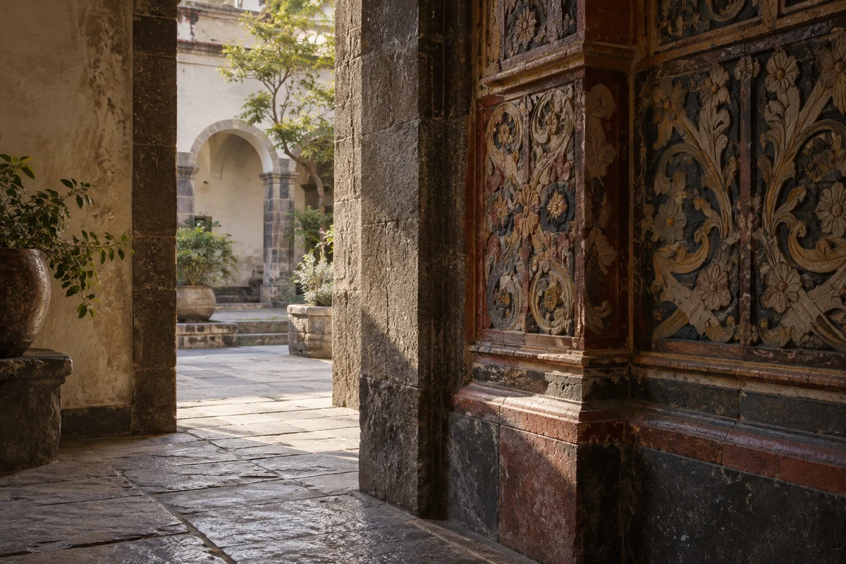 Ecuador: an imagined spatial interpretation of highland courtyards & layered interiors.