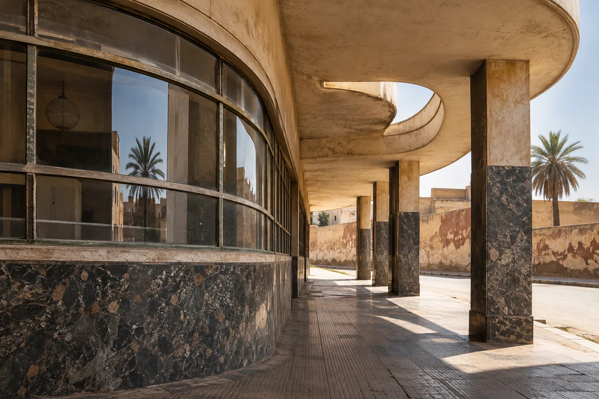 Eritrea: an imagined spatial interpretation of modernist forms & lived urban fabric.