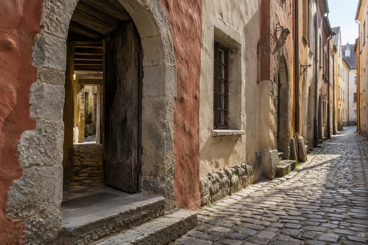 Estonia: an imagined spatial interpretation of merchant houses & medieval streets.