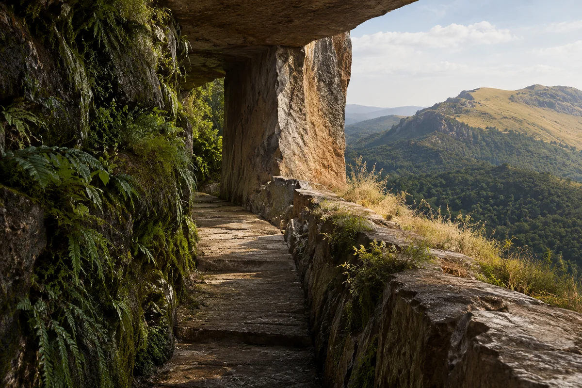 Guinea: an imagined spatial interpretation of forest slopes & mountain grasslands.