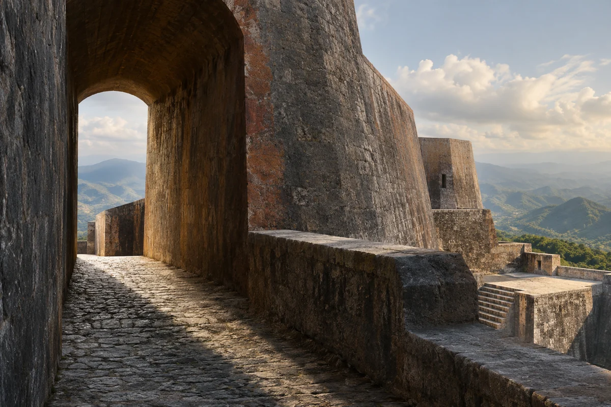 Haiti: an imagined spatial interpretation of fortified mass & independence monuments.