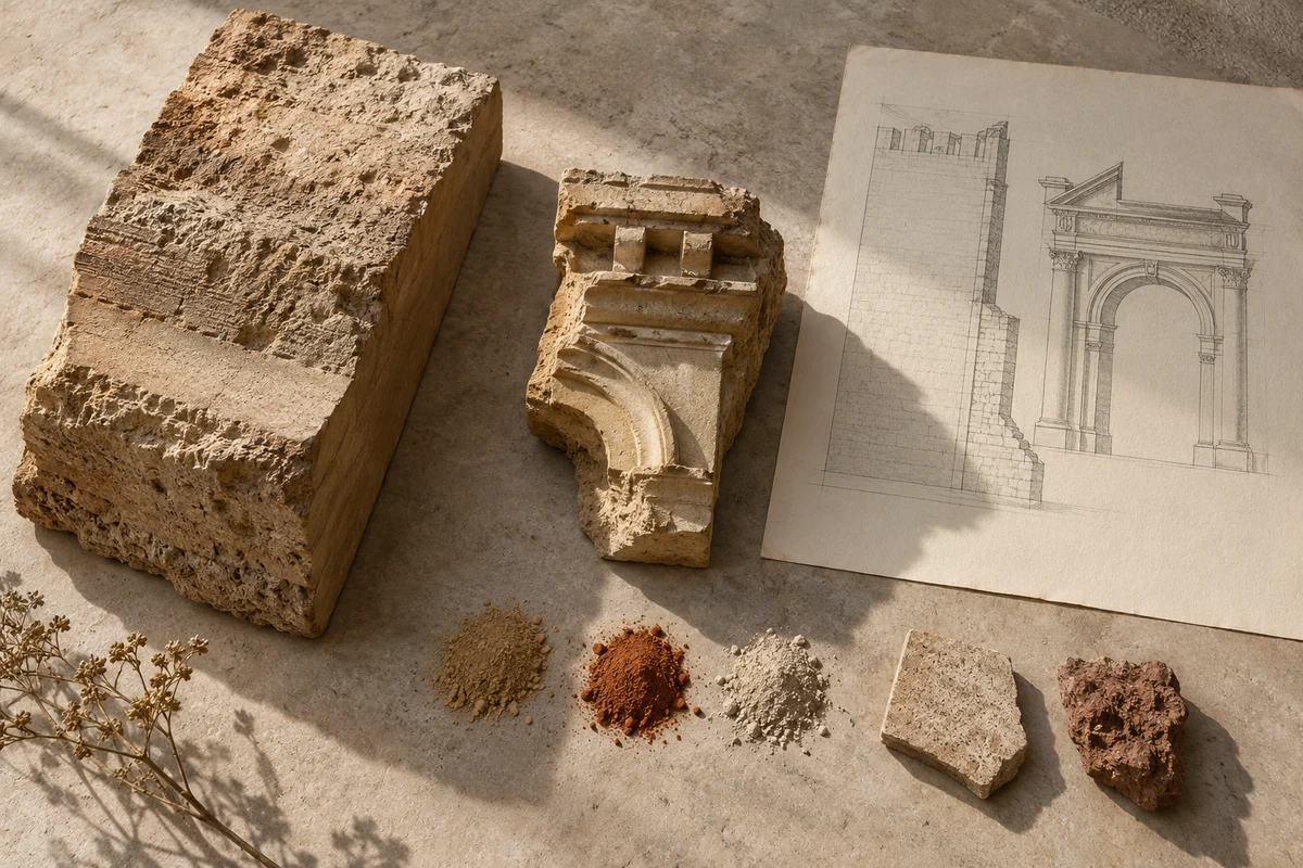 Iraq: a tabletop material and section study exploring fortified walls & temple ensembles.