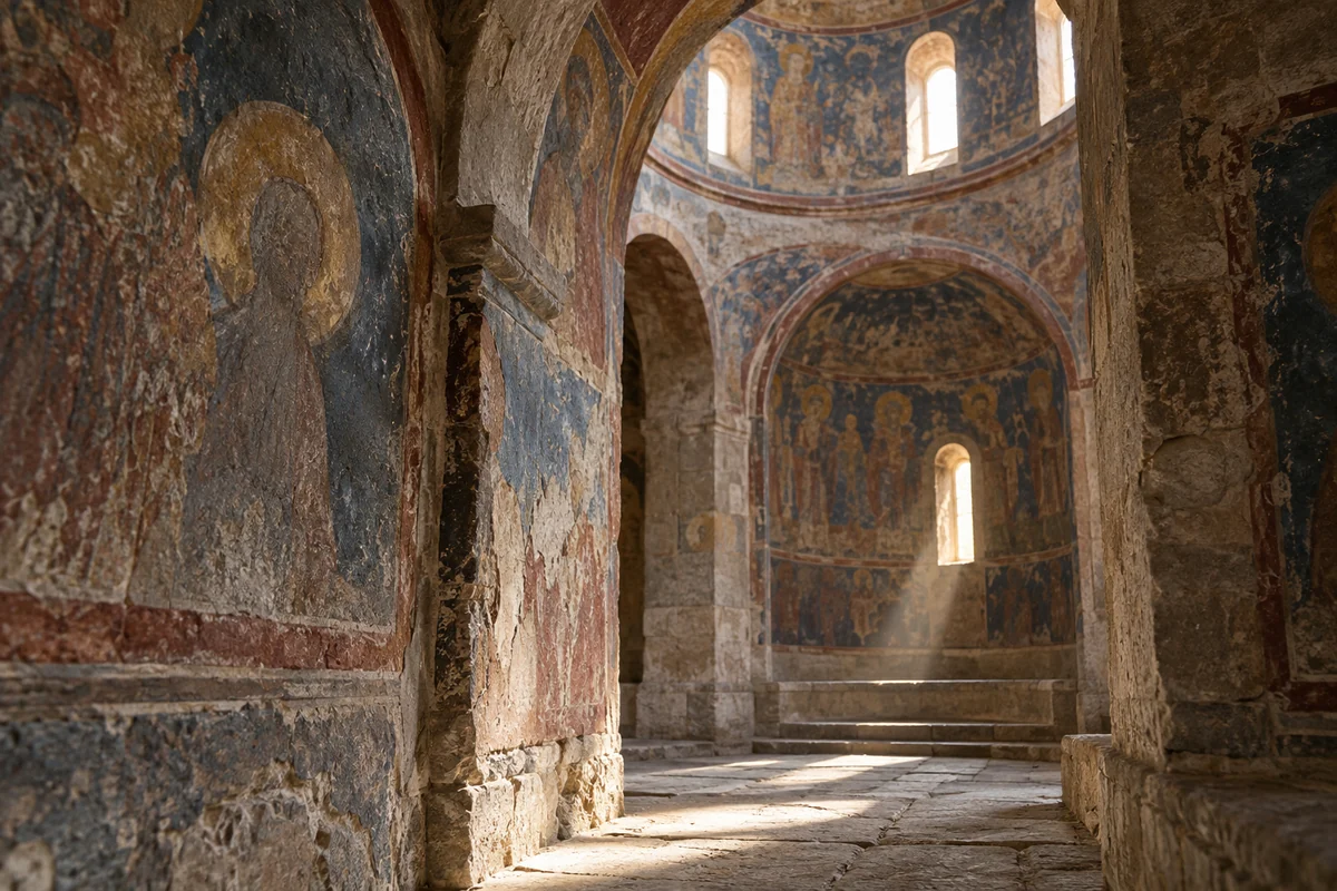 Kosovo: an imagined spatial interpretation of monastery ensembles & wall painting.