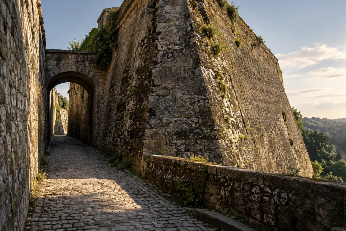 Luxembourg: an imagined spatial interpretation of fortified edges & layered defence.