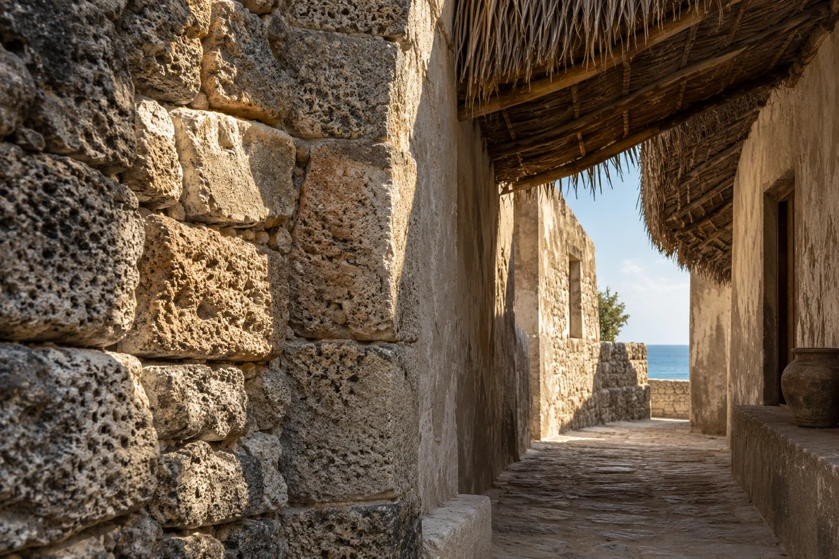 Mozambique: an imagined spatial interpretation of stone, macuti & island streets.