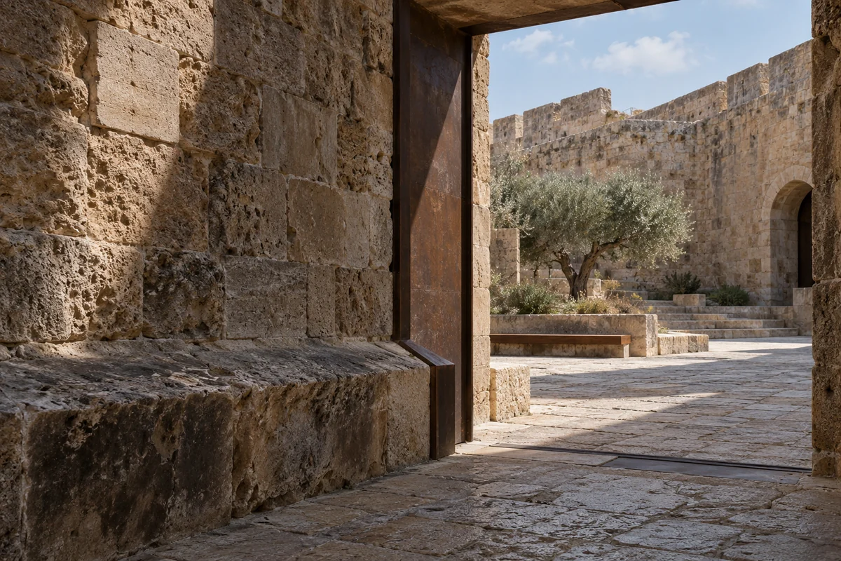 Northern Cyprus: an imagined spatial interpretation of fortified courtyards & shared conservation.