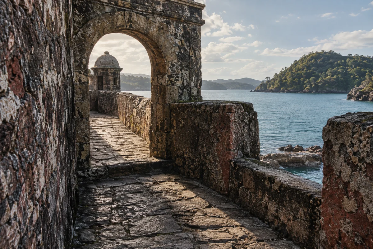 Panama: an imagined spatial interpretation of coastal fortifications & harbour edges.