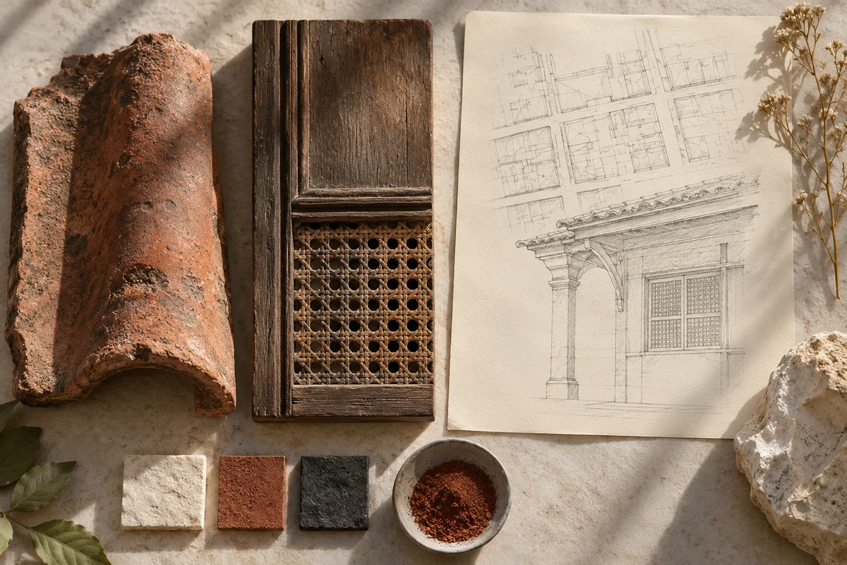 Philippines: a tabletop material and section study exploring vigan streets & cultural exchange.