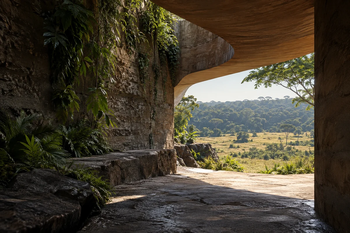 Republic of the Congo: an imagined spatial interpretation of forest succession & savannah openings.
