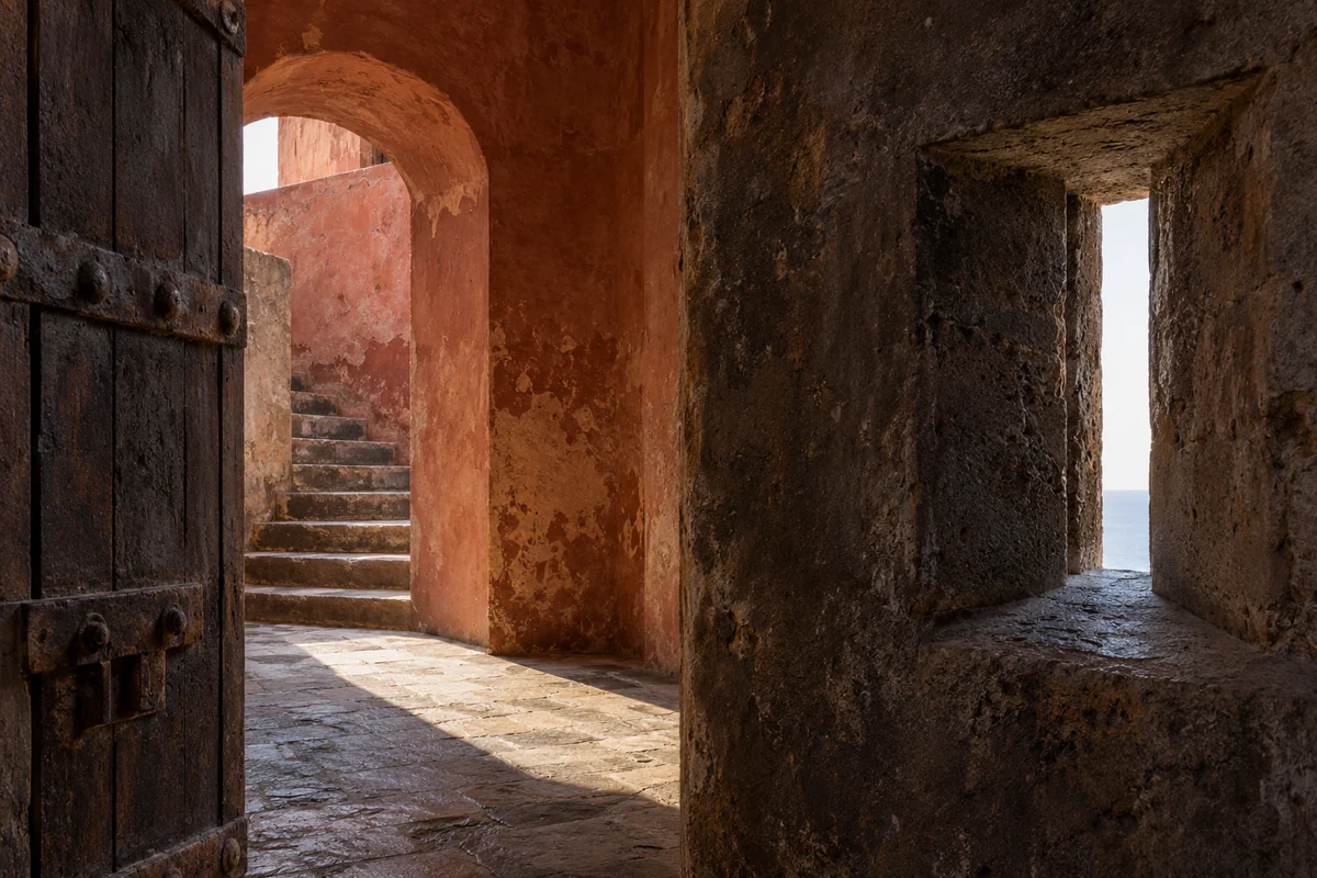 Senegal: an imagined spatial interpretation of historic enclosures & difficult heritage.