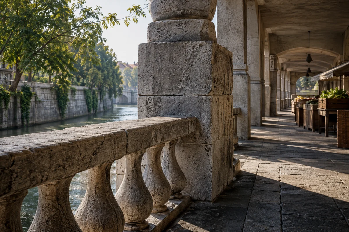 Slovenia: an imagined spatial interpretation of bridges, markets & civic routes.