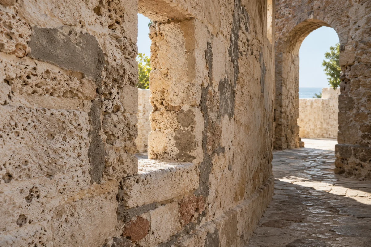 Somalia: an imagined spatial interpretation of coral-stone streets & coastal repair.