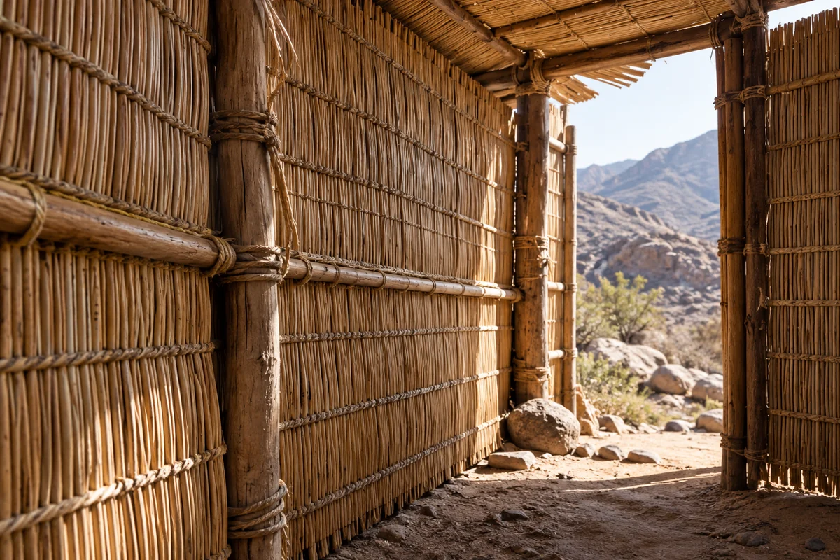 South Africa: an imagined spatial interpretation of portable rush-mat dwellings.