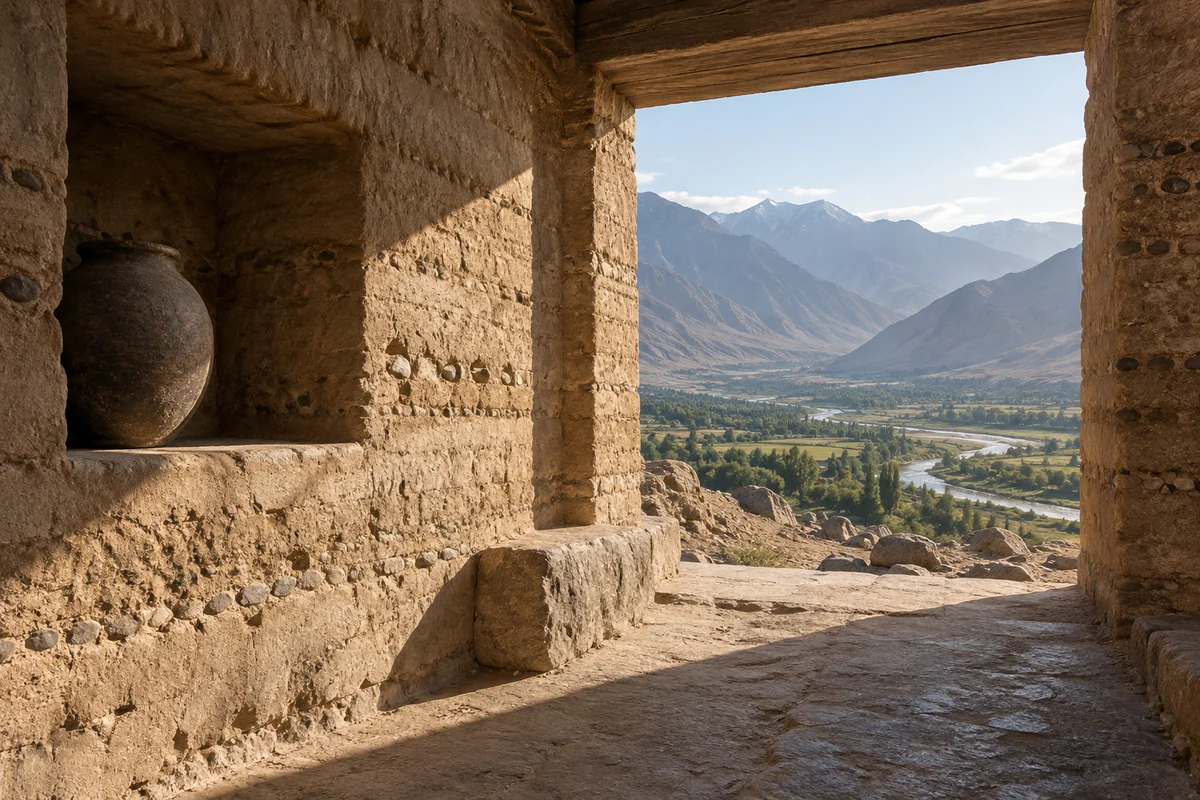 Tajikistan: an imagined spatial interpretation of early settlement & valley exchanges.
