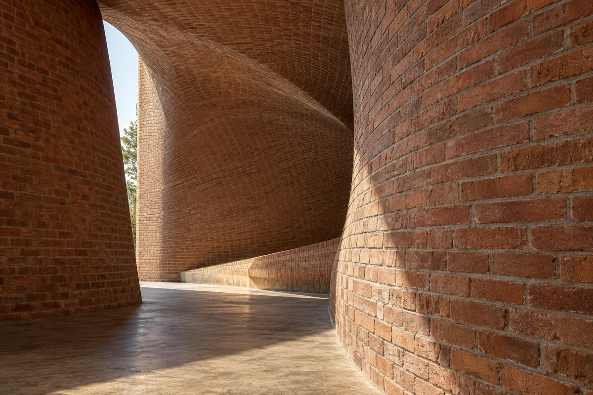 Uruguay: an imagined spatial interpretation of reinforced brick & undulating vaults.