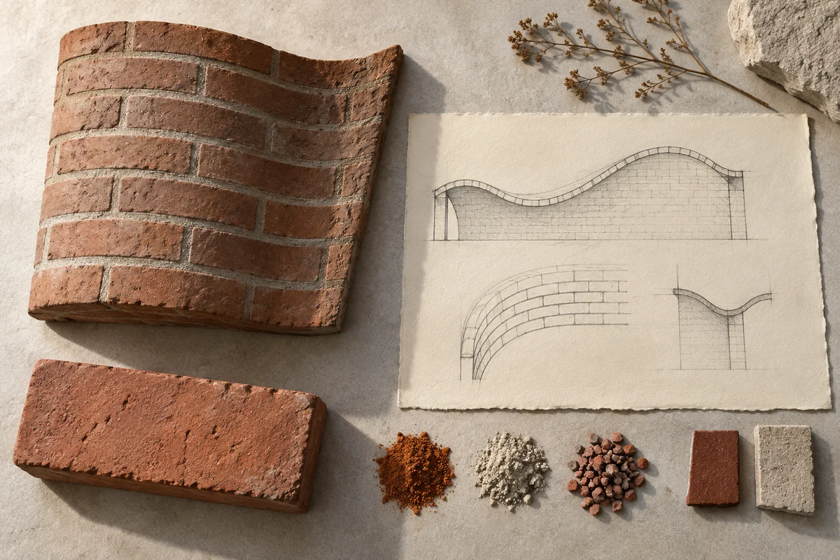 Uruguay: a tabletop material and section study exploring reinforced brick & undulating vaults.