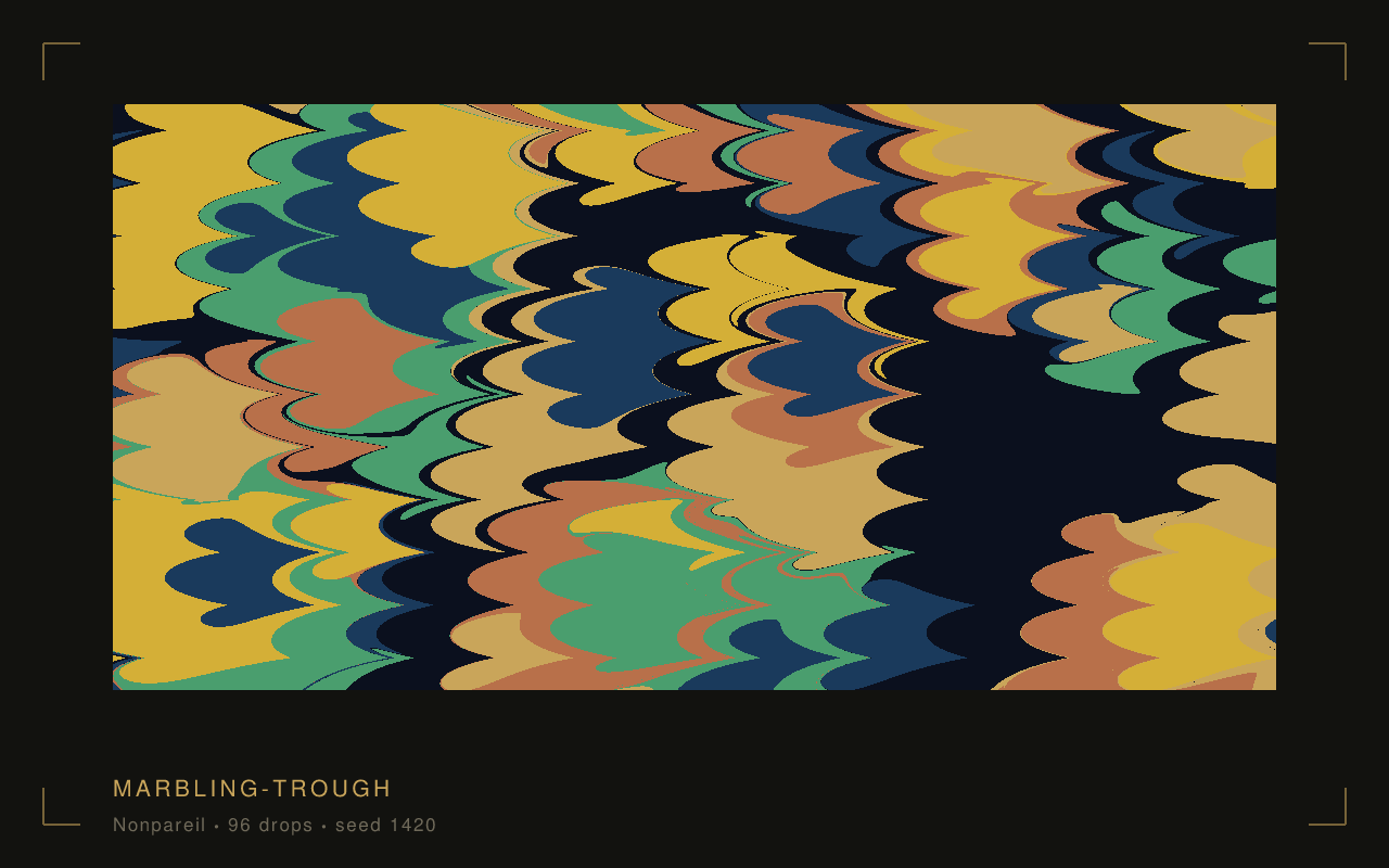 The Marbling Trough specimen